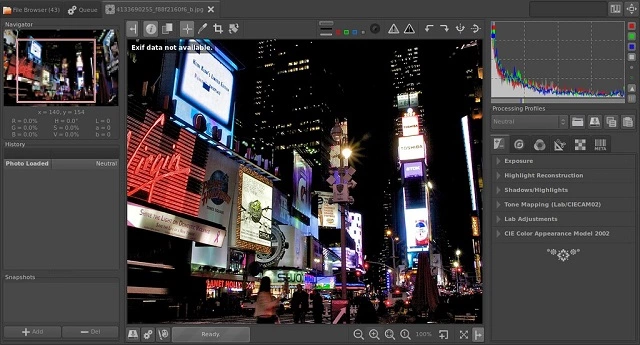 Free Adobe Alternatives RawTherapee